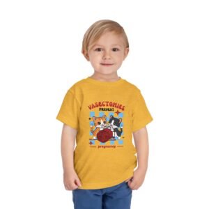 Vasectomies Prevent Pregnancy Toddler Tee | Cute Kittens Yarn Graphic
