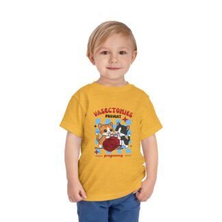Vasectomies Prevent Pregnancy Toddler Tee | Cute Kittens Yarn Graphic