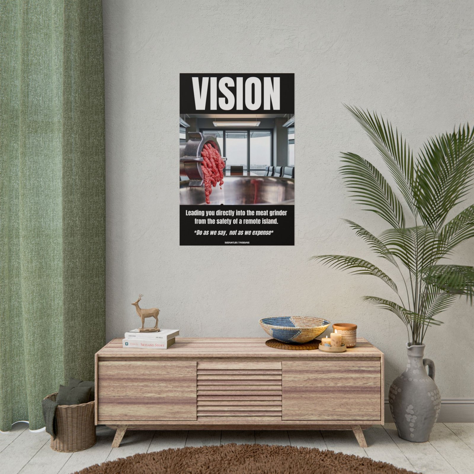 Vision Meat Grinder Poster — Rolled Demotivational Office Art - Image 7
