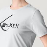 Crochet Hook T-Shirt — Humorous Crochet Hook & Chain Design in Black Print